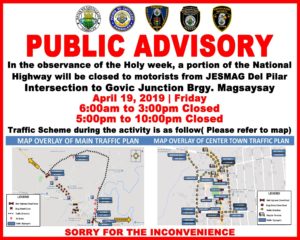 Read more about the article Holy Week Public Advisory