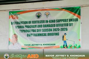 Read more about the article Distribution of Fertilizer In-Kind Support under Hybrid Program and Damaged Affected by Typhoon for Dry Season 2025-2026, Cum Technical Briefing.